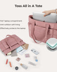 Bagsmart 20L Puffy Tote Bag with 15.6" Laptop Compartment