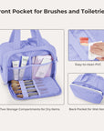 Zora Spacesaver 4-in-1 Puffy Multi-Functional Toiletry Bag