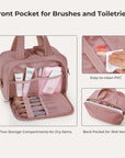 Zora Spacesaver 4-in-1 Puffy Multi-Functional Toiletry Bag