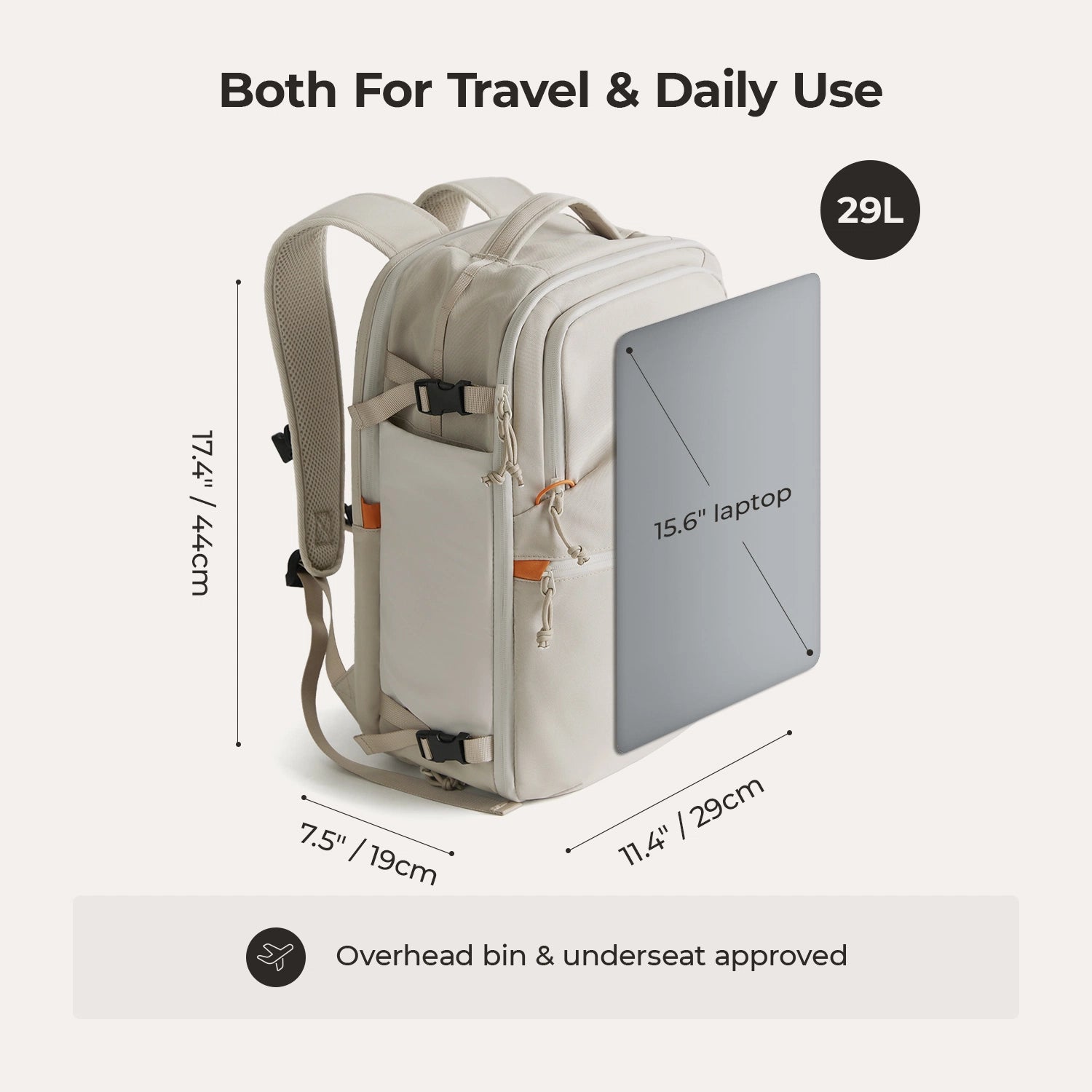 Faro 29L Carry On Travel Backpack Set